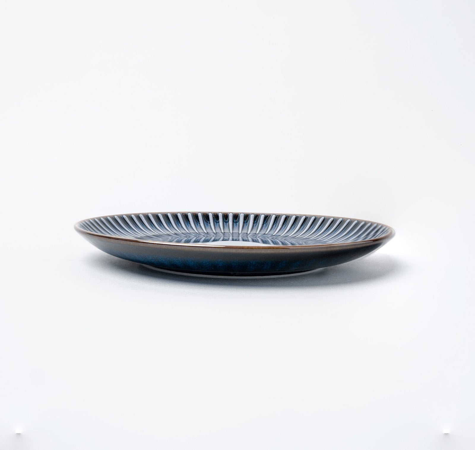 Side Plate 20.5cm Navy Sendan Glaze
