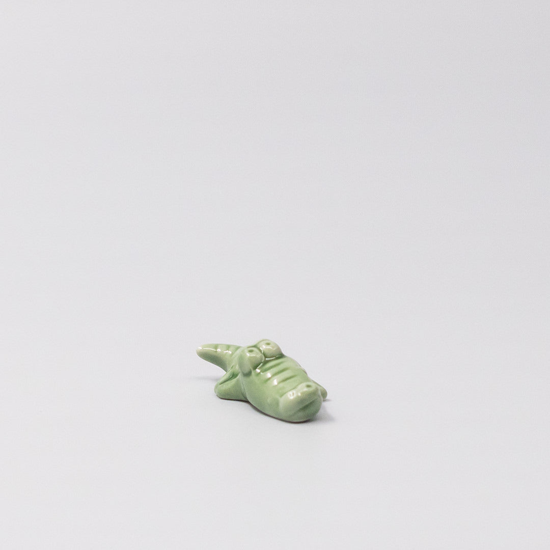Chopstick Rest Green Alligator