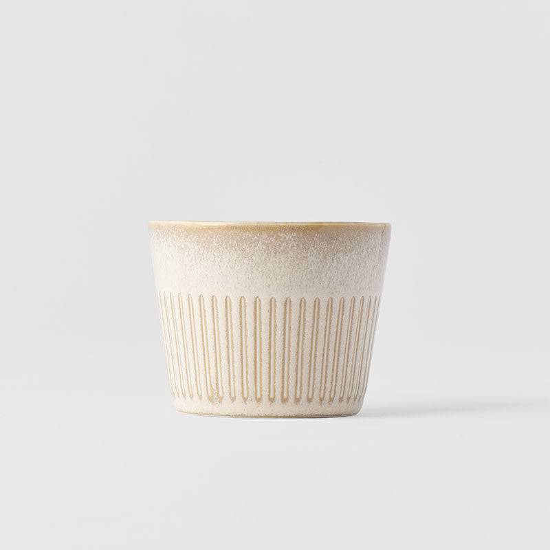 Cup Soba 175ml Ridged Alabaster Glaze