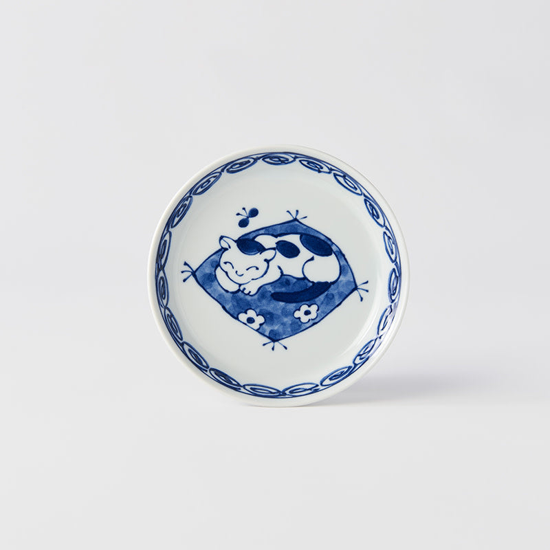 Plate 14.3cm Cat On Mat Design