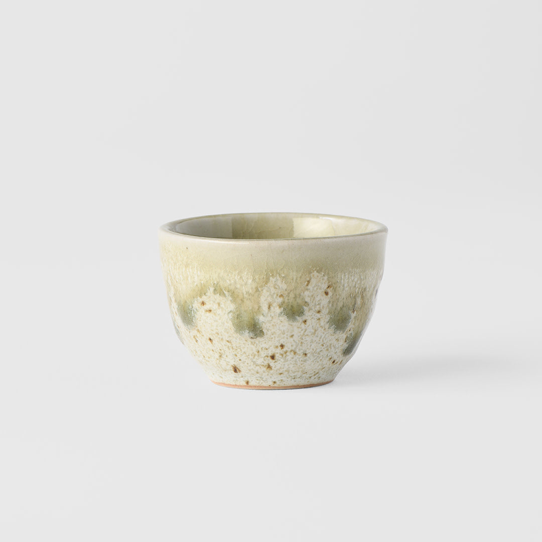 Sake Cup 30ml Light Green Drip Glaze
