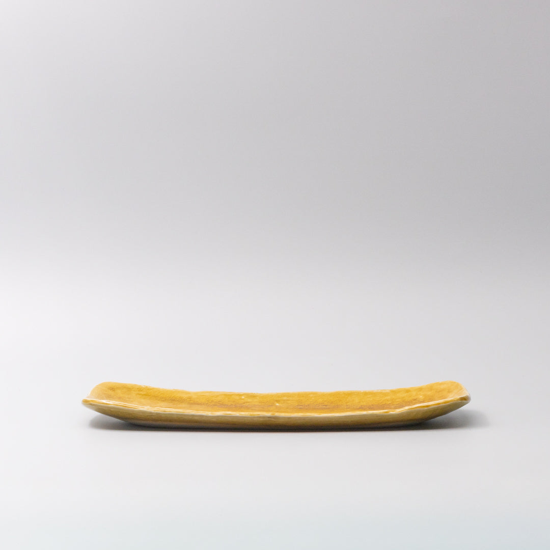 Plate Sashimi 31cm Amane Amber Glaze