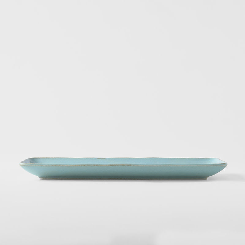 Sashimi Plate 29cm Soda Blue Glaze