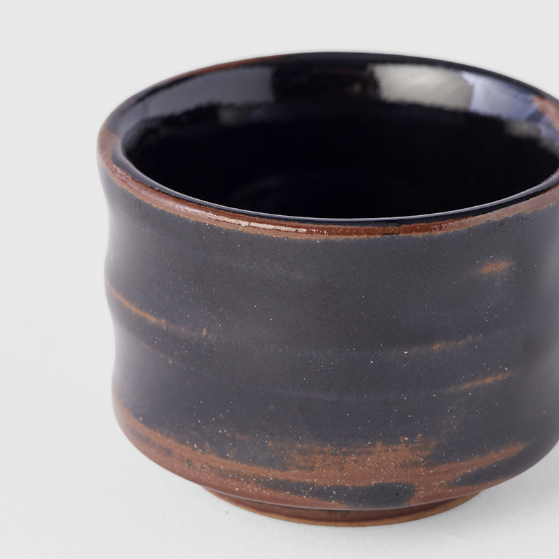 Sake Cup Ochoko 40ml Tenmokku Black Glaze