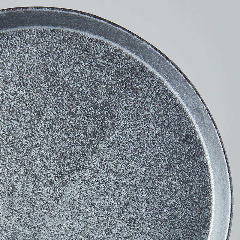 Plate High Rim 25cm Craft Black Design