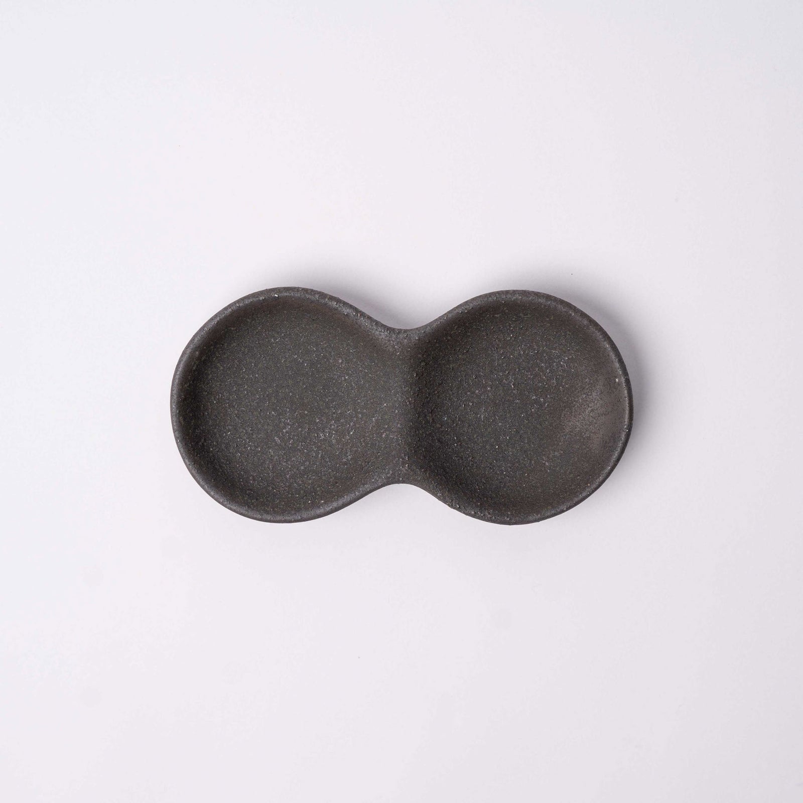 Double Sauce Dish 15.5cm Stone Slab Design