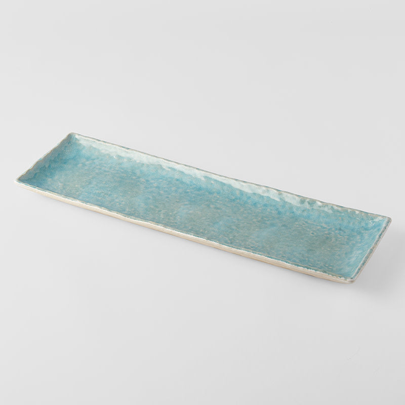 Platter 50cm Crazed Blue Glaze