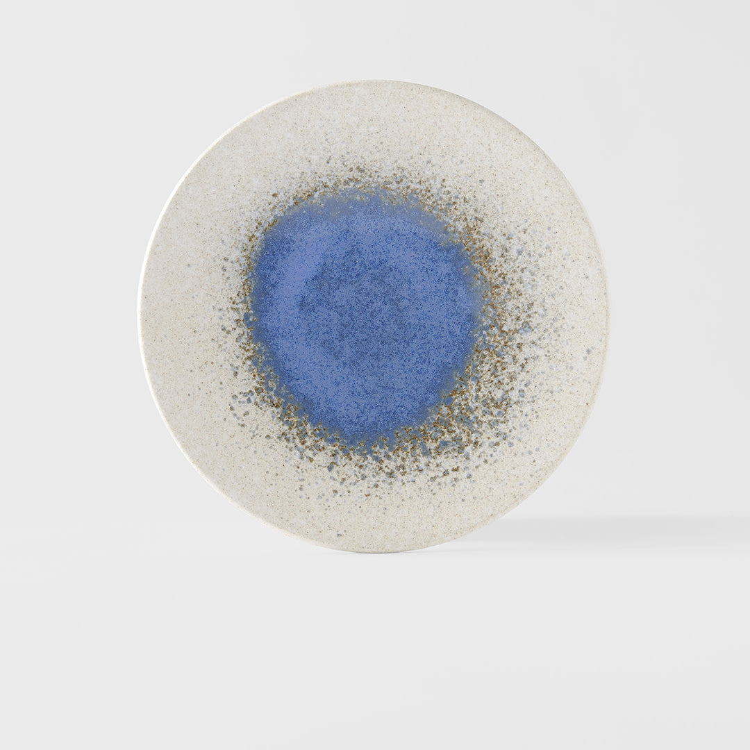 Dinner Plate 25.5cm Bright Blue Puddle Glaze