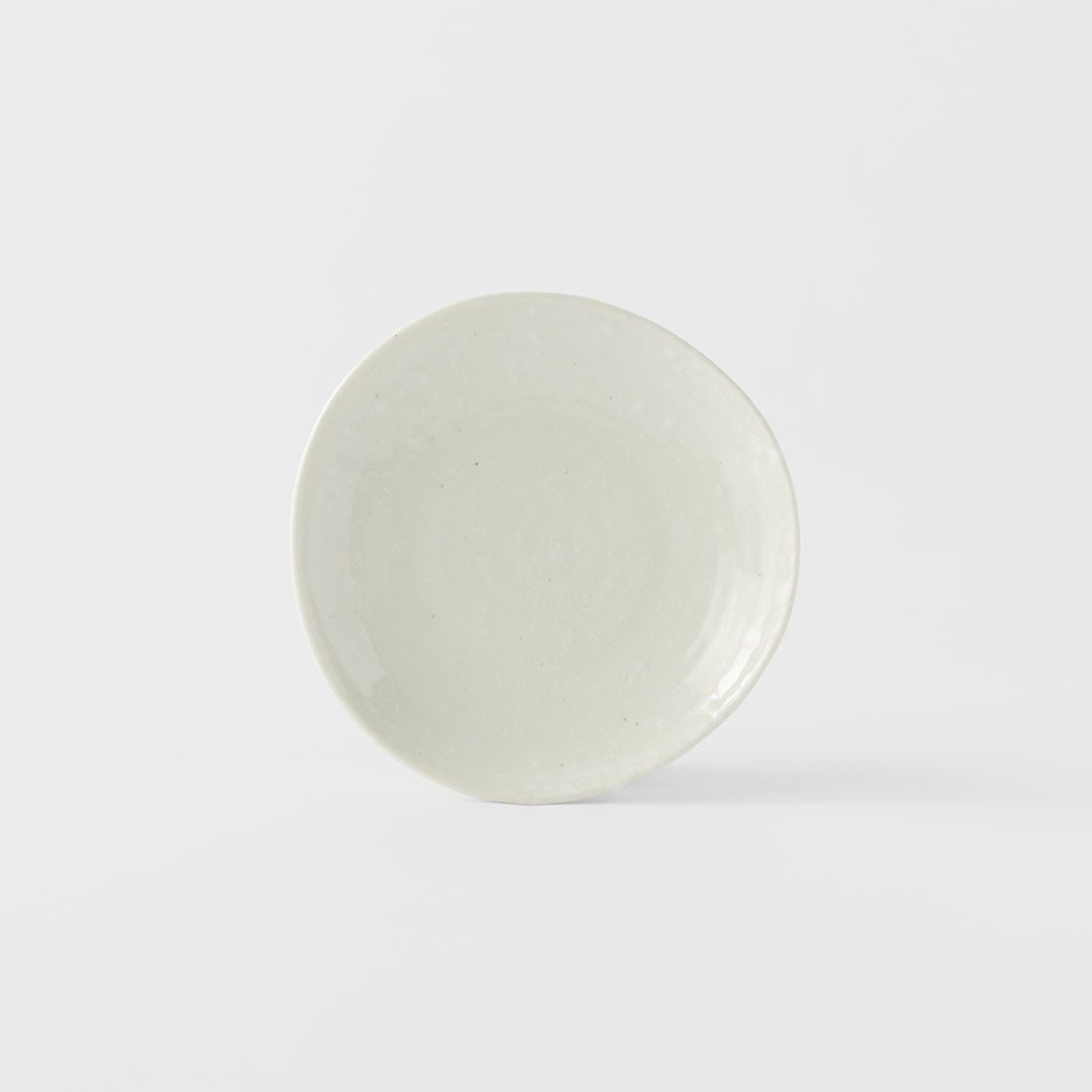 Saucer Organic Shape 13.5cm Kanso Soft White Glaze