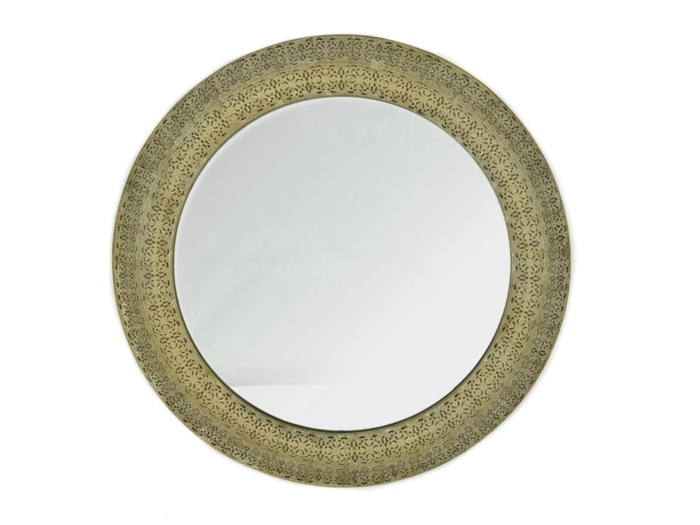 Moroccan Style Round Wall Mirror 60cm