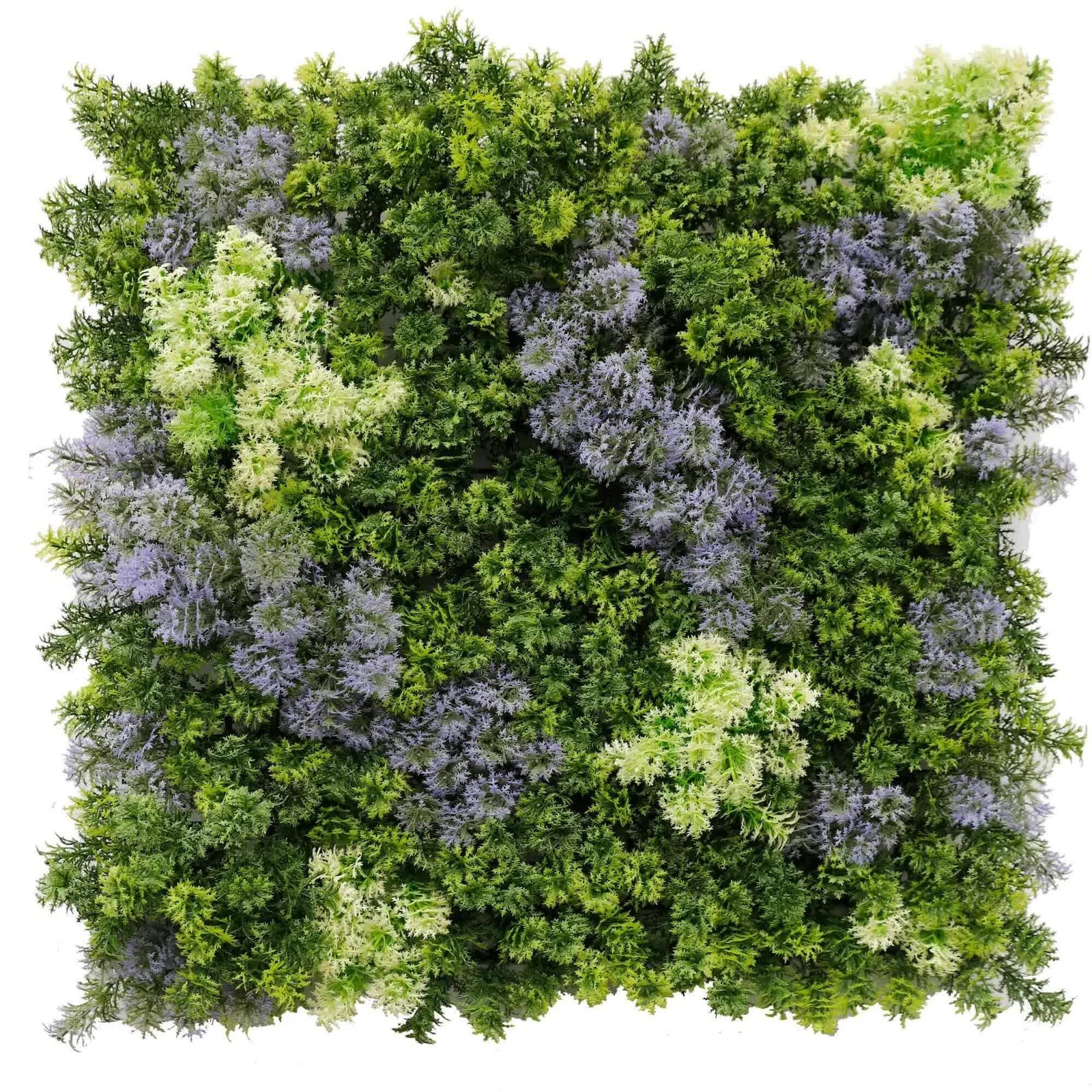 Vivid Purple and Green Moss Panel UV Resistant 100cm x 100cm (Back Order Only)