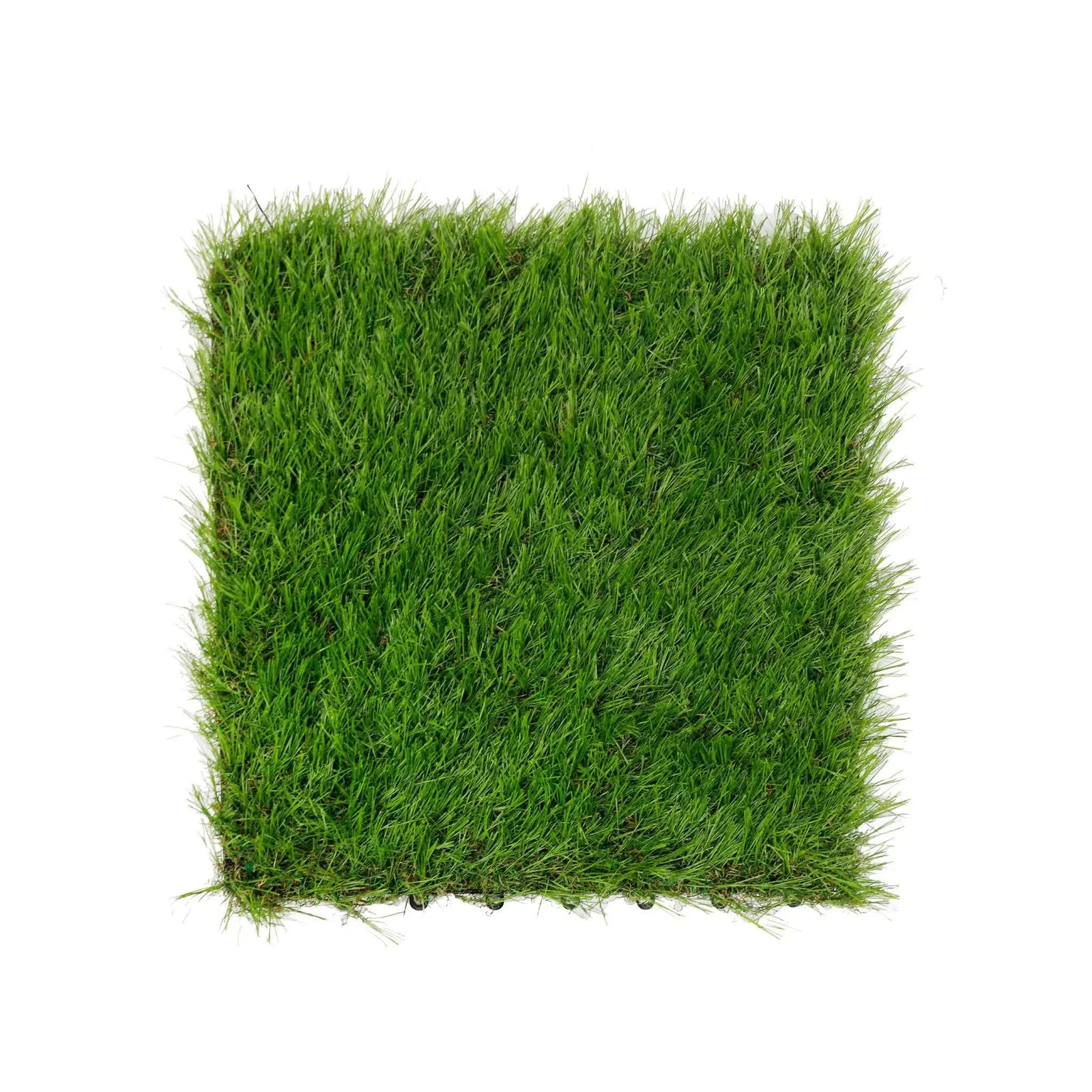 9 Pieces of Interconnecting Artificial Grass Decking Tiles (UV Resistant) 30cm x 30cm