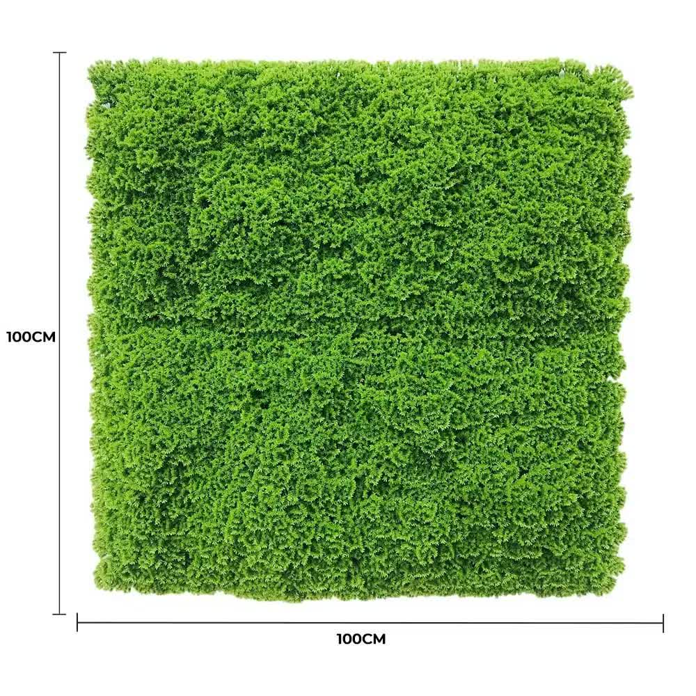 Fresh Natural Green Artificial Moss / Green Wall UV Resistant 1m x 1m