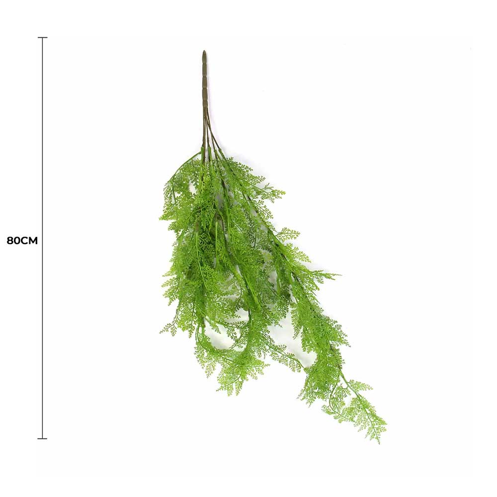 80cm Hanging Fresh Green Dense Maiden Hair Fern Bush UV Resistant