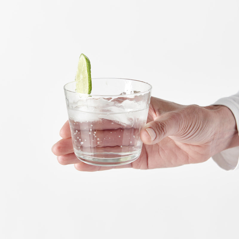 Glass Mini Tumbler Dimpled 220ml