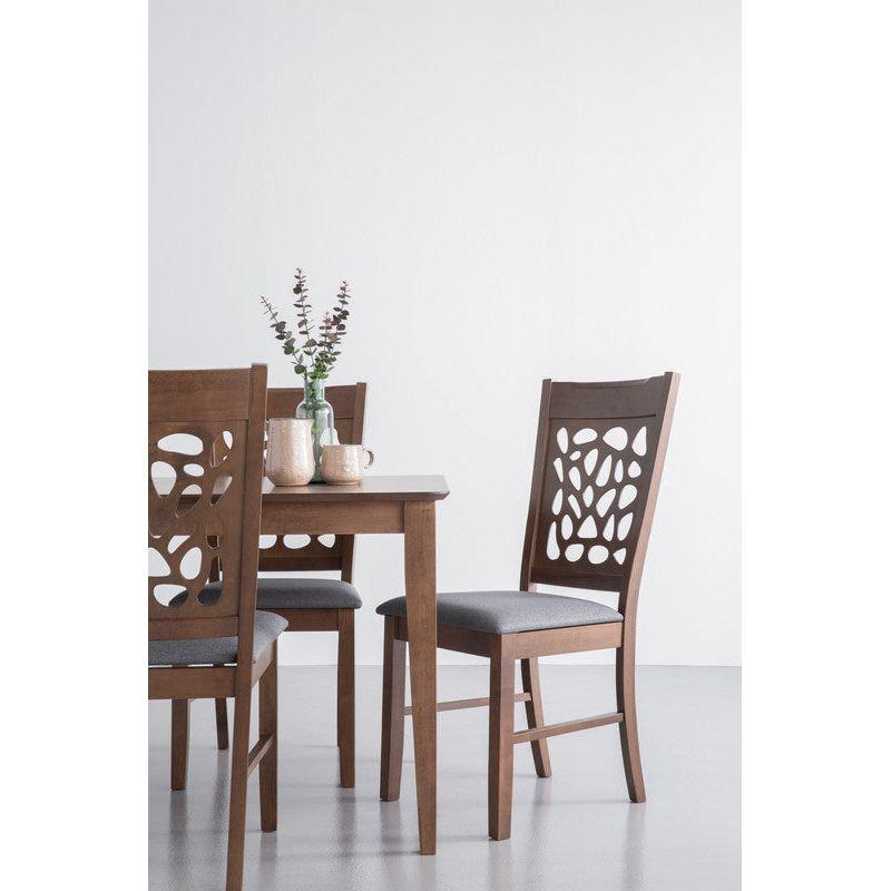 ALLEGRO Dining Table + 6x ASBEL Dining Chair - 7 Piece Dining Set - Cocoa
