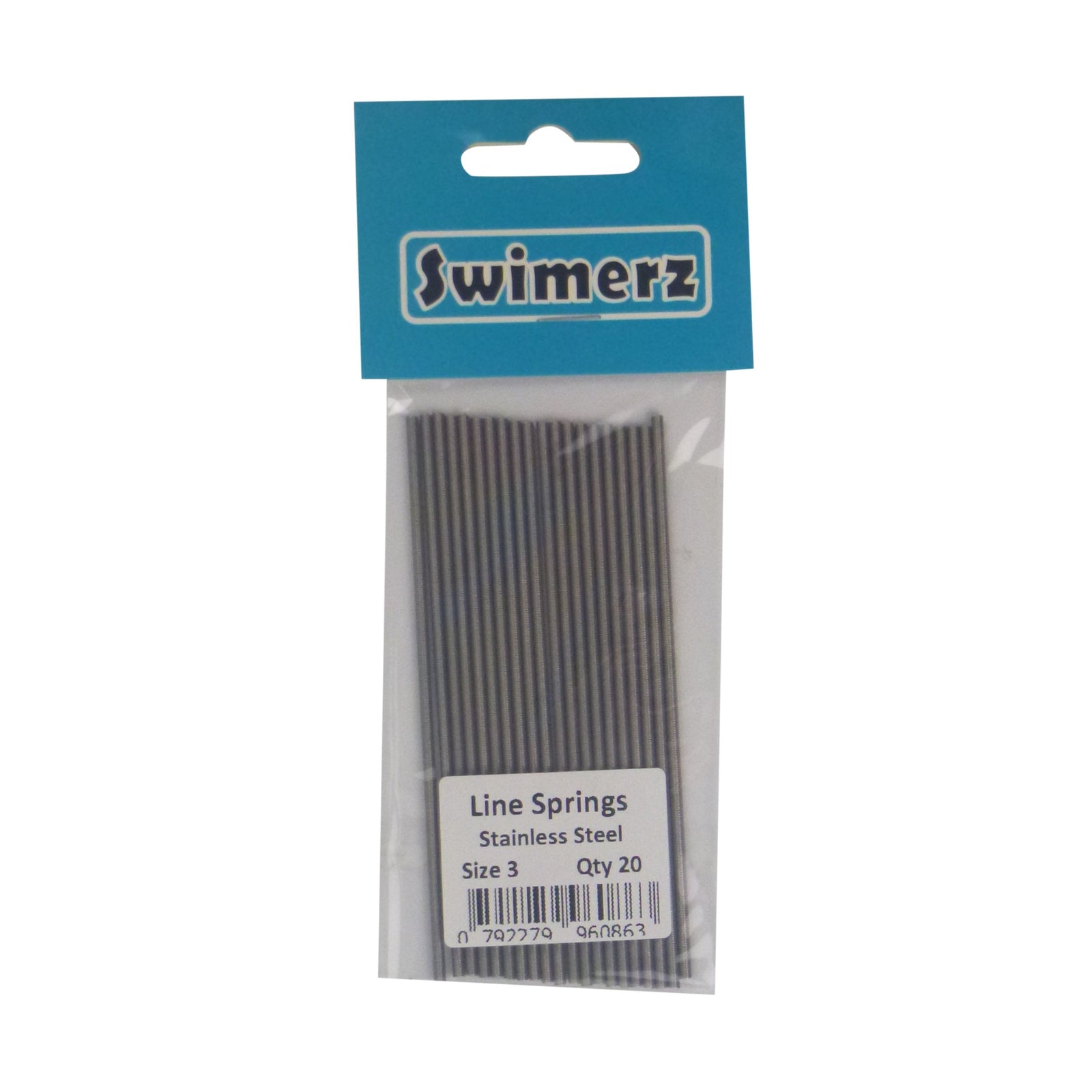 Swimerz Stainless Steel Fishing Line Springs, Size 3, 10cmL, 1.6mmID, 2.2mmOD