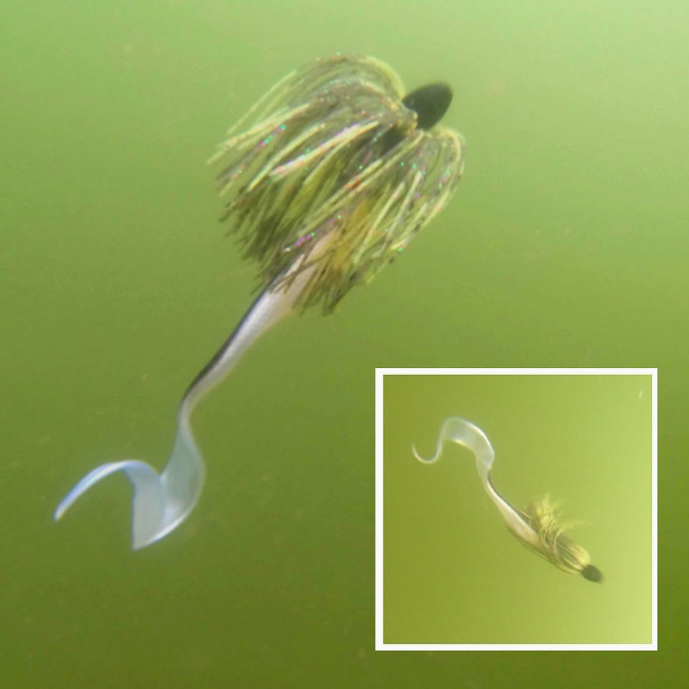 Vike 1 oz Skirted Microjig in Candy Craw