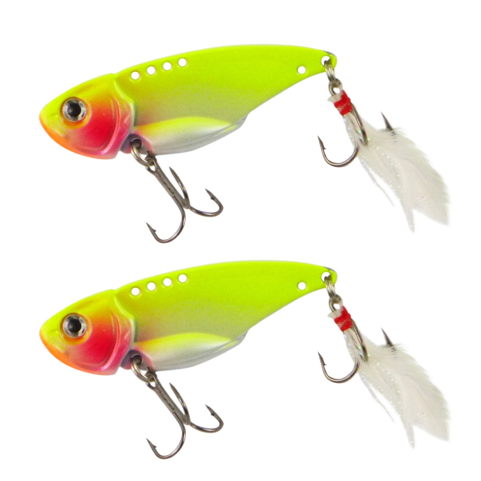 Finesse Feather Blade, Chartreuse, 55mm, 2 Pack