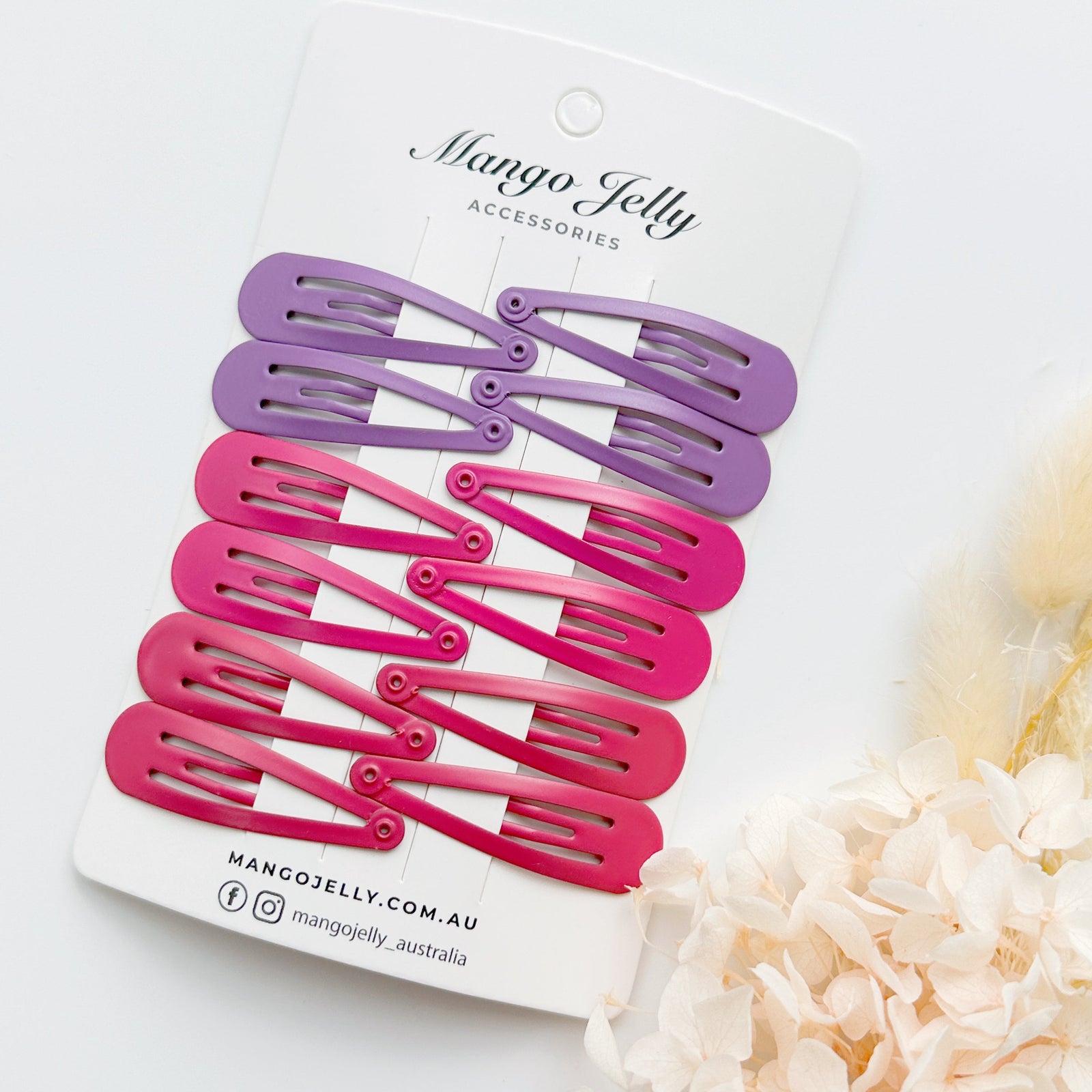 Essential Snap Hair clips - Rosie - 12 Pieces