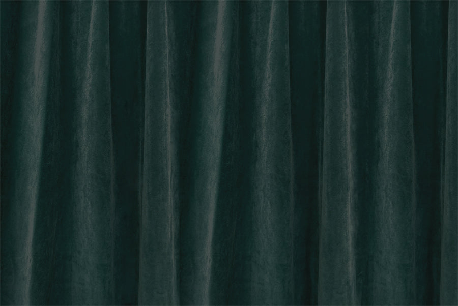 Large Thick Faux Mink Velvet Curtains 540x 230cm+30 Hooks Pinch Pleat, Green,New