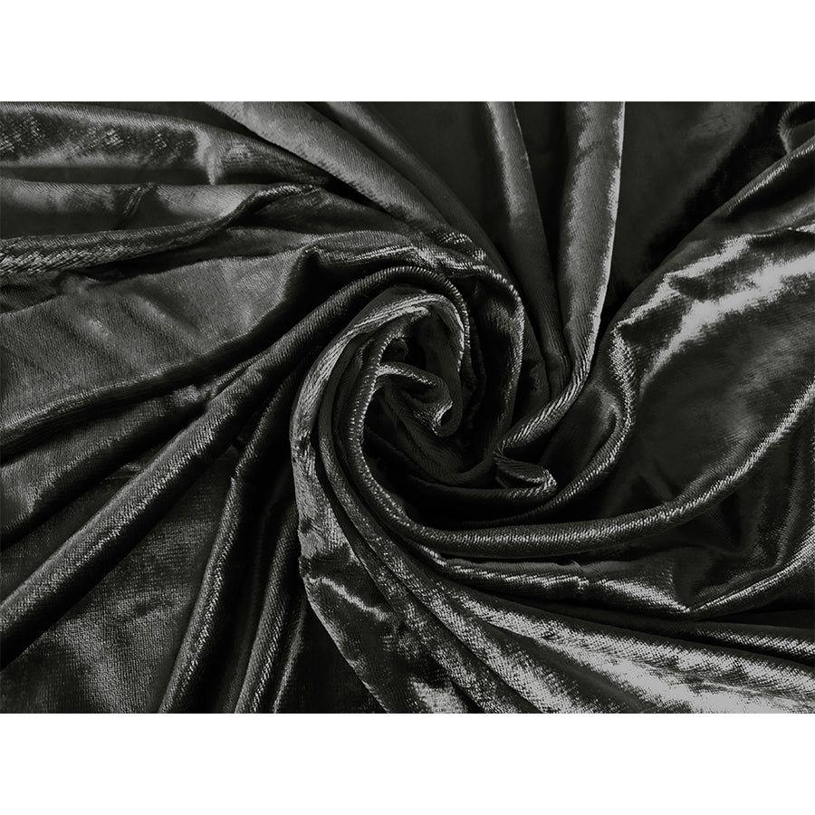 Large Thick Velvet Curtains Warp Knitted Velvet 540x270cm+Hooks Pinch Pleat Grey