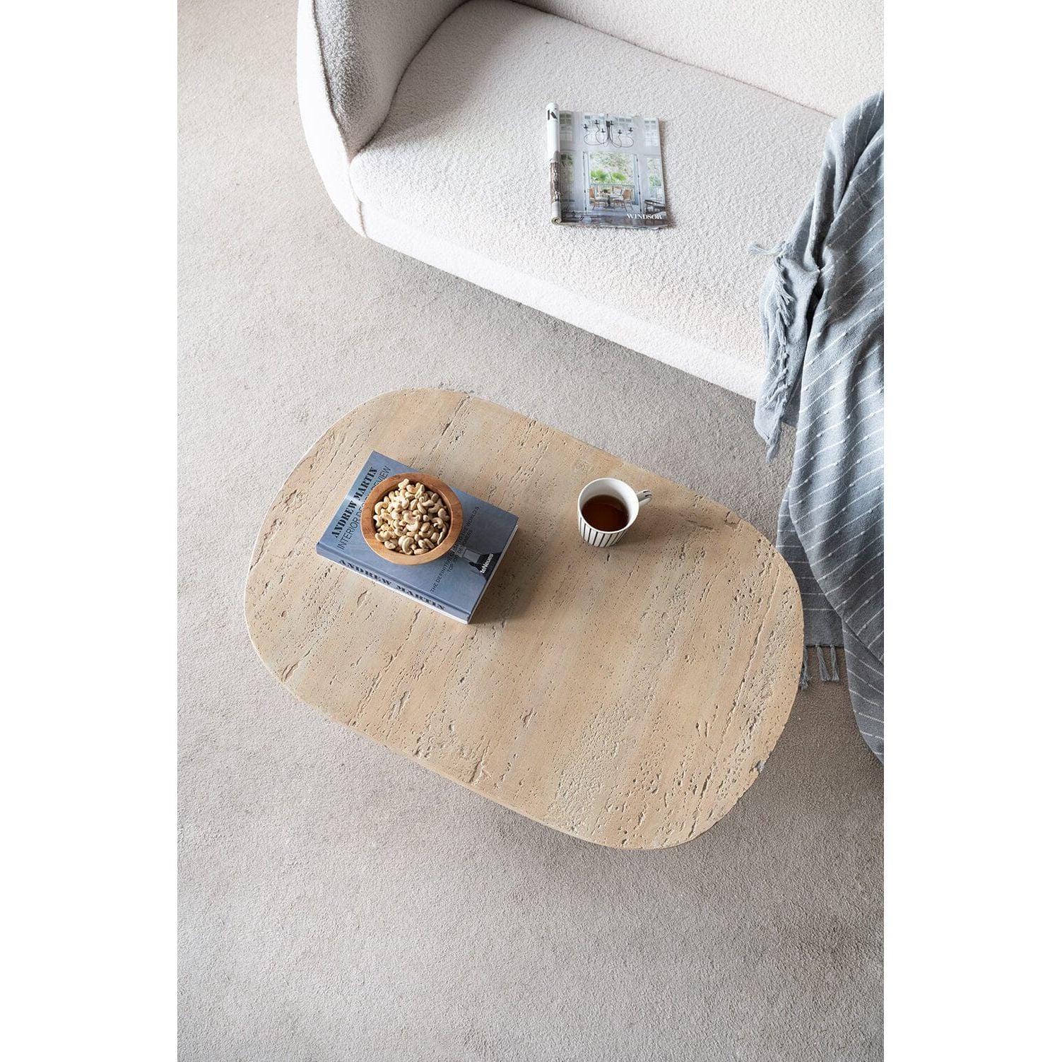 LOGAN CEMENT COFFEE TABLE