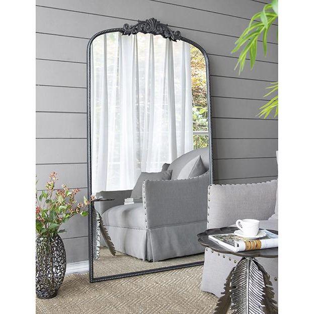 ORNATE METALLIC FLOOR MIRROR