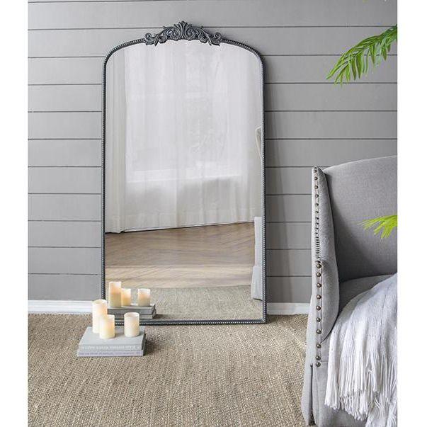 ORNATE METALLIC FLOOR MIRROR