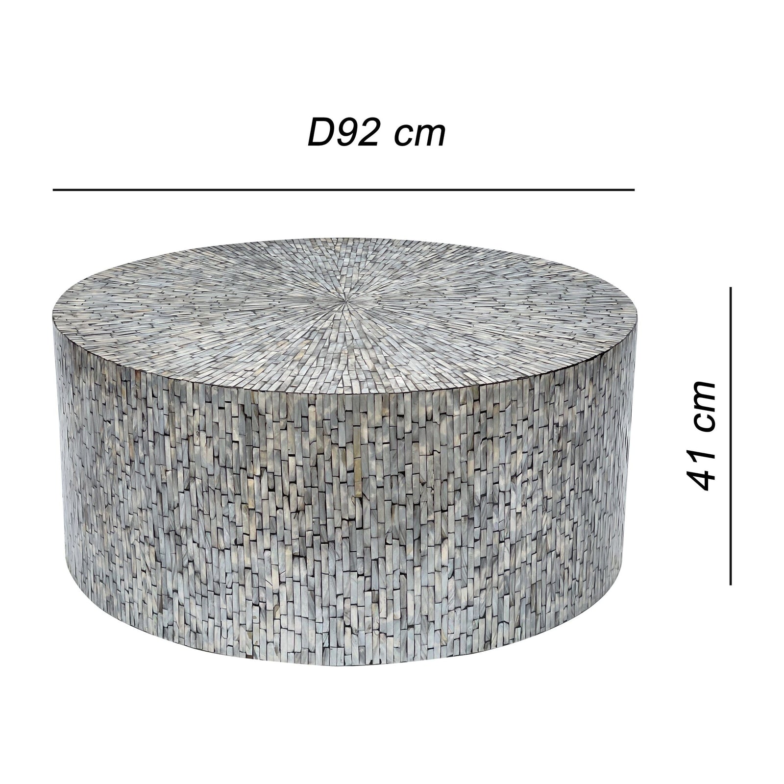 MONT BLANC MOTHER OF PEARL HAND MADE COFFEE TABLE