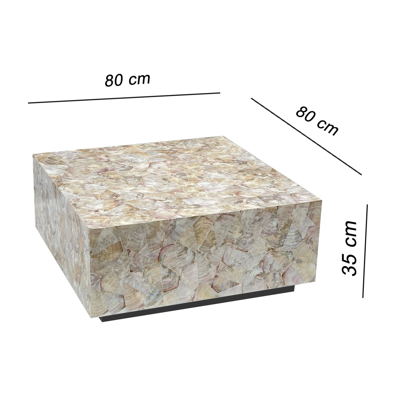 CLUSTER MOTHER OF PEARL HAND MADE COFFEE TABLE