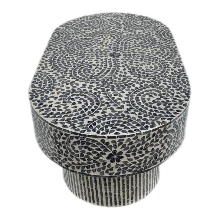 FLORAL MOTHER OF PEARL COFFEE TABLE