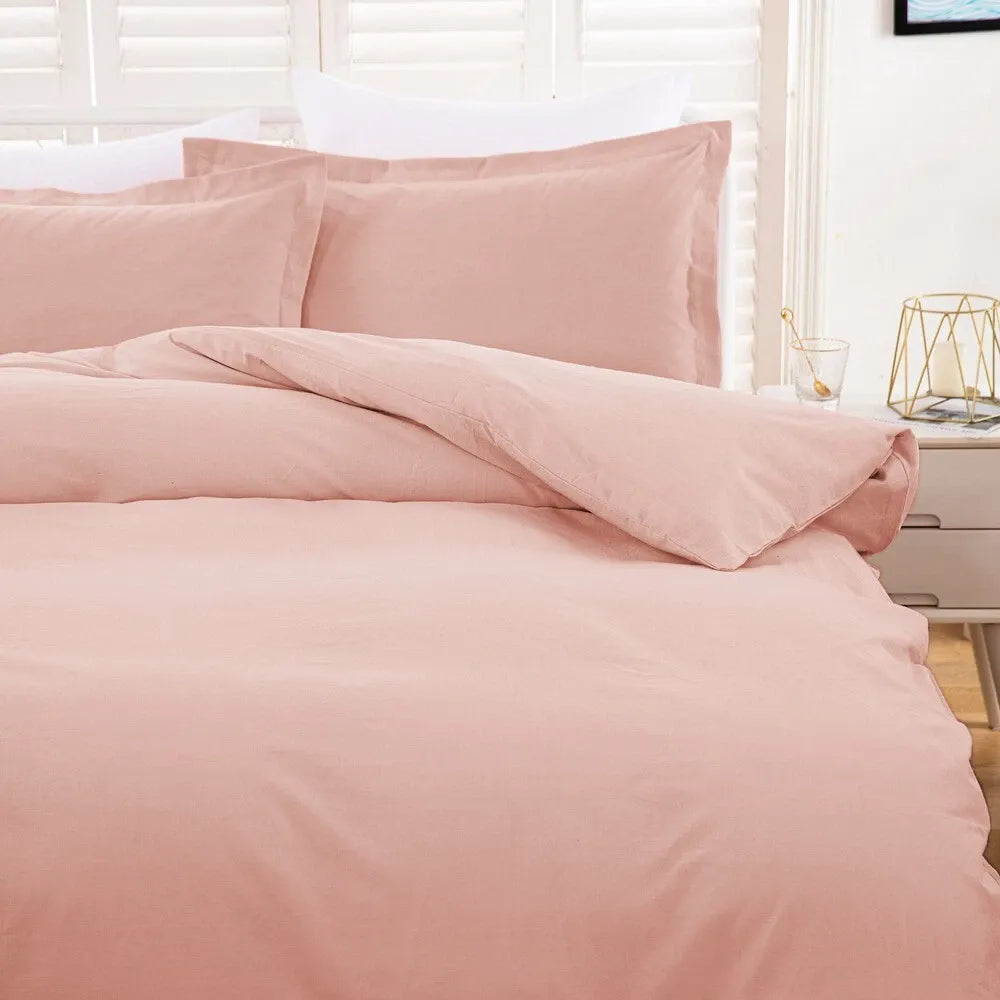100% Cotton Bloom Bordeaux Willow Quilt / Doona / Duvet Cover set