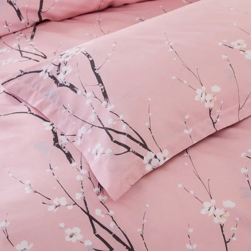 Pink Bloom Delphine Charm Quilt / Doona / Duvet Cover set