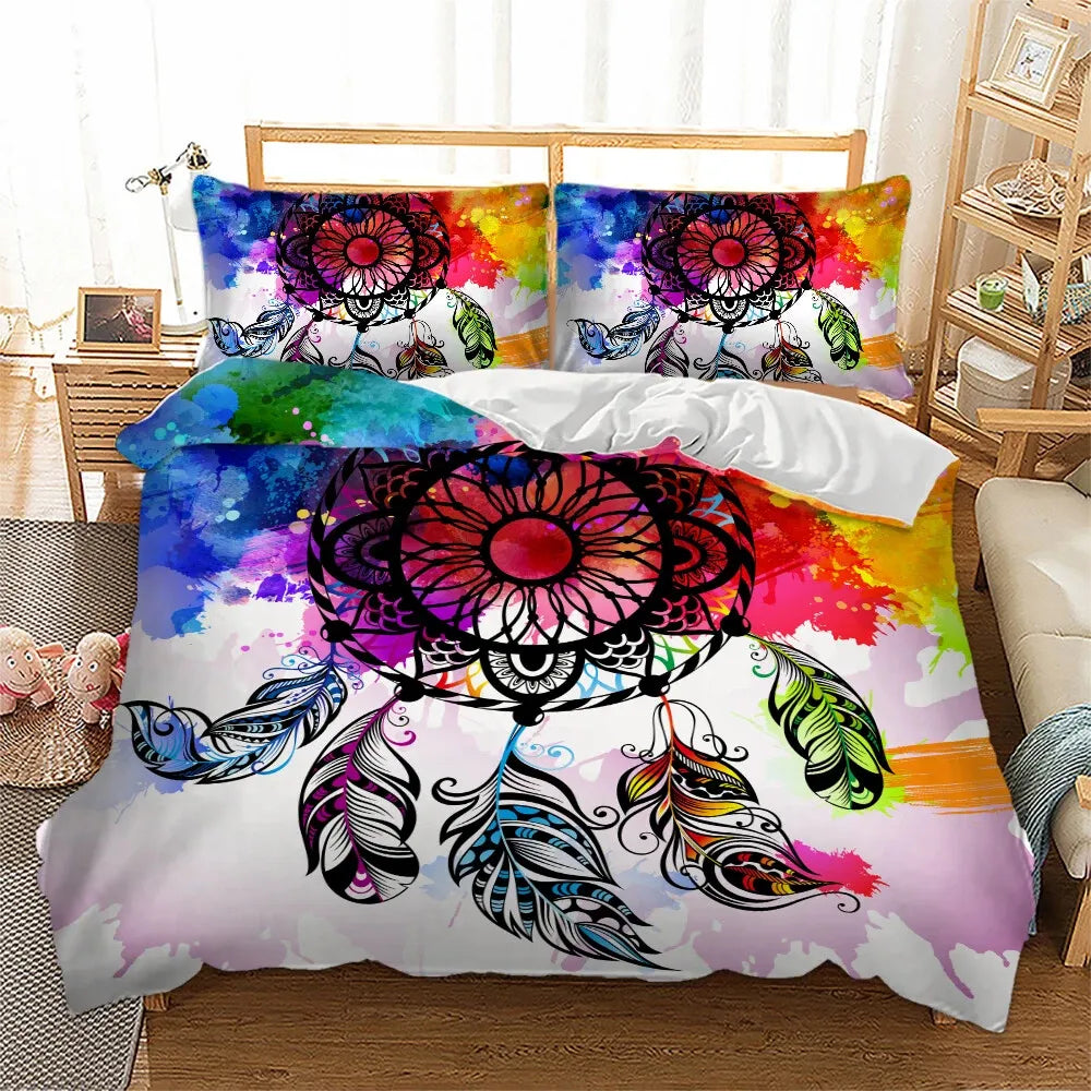 Colorful Dreamcatcher Estelle Ivy Quilt / Doona / Duvet Cover set