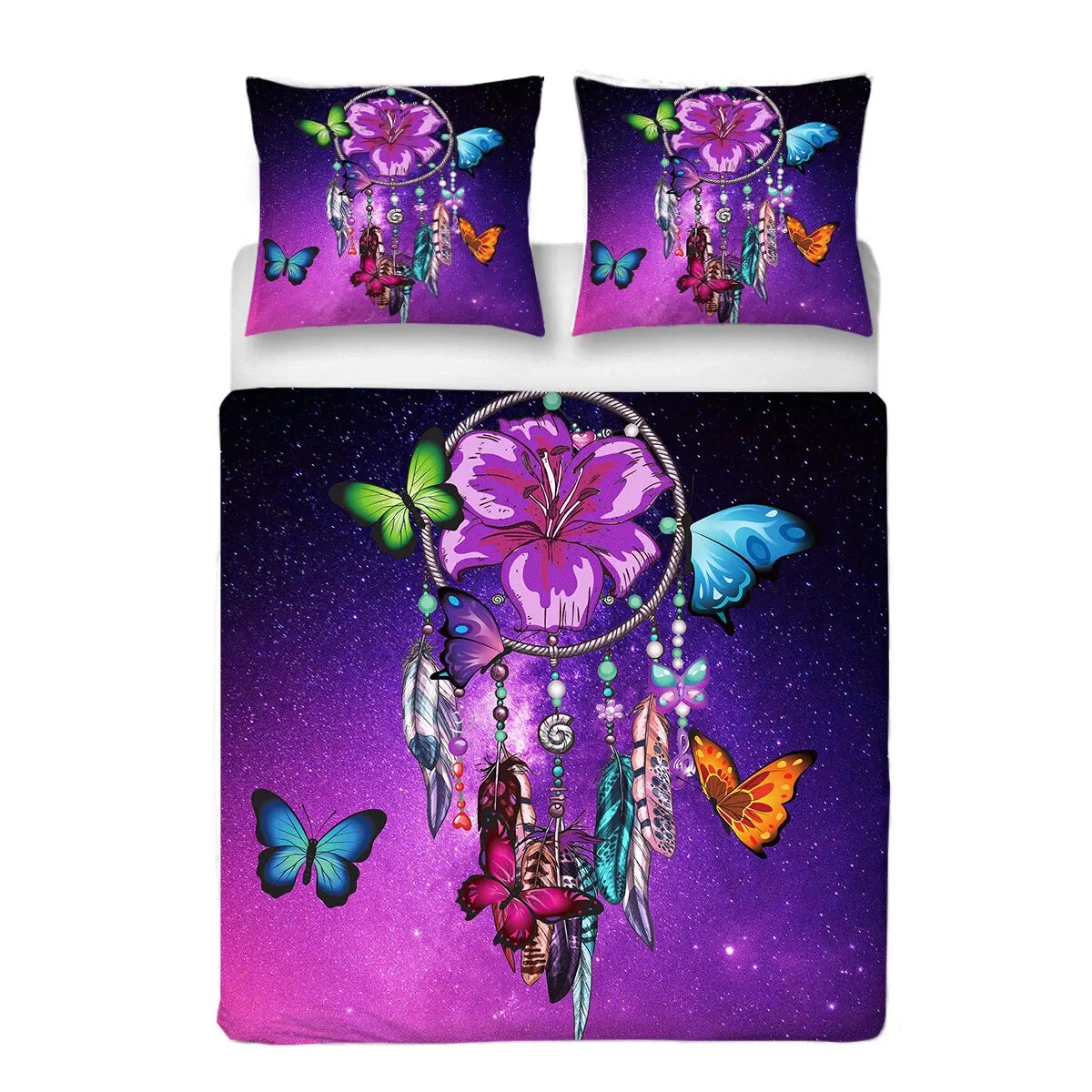 Stripe Violette Heritage Quilt / Doona / Duvet Cover set