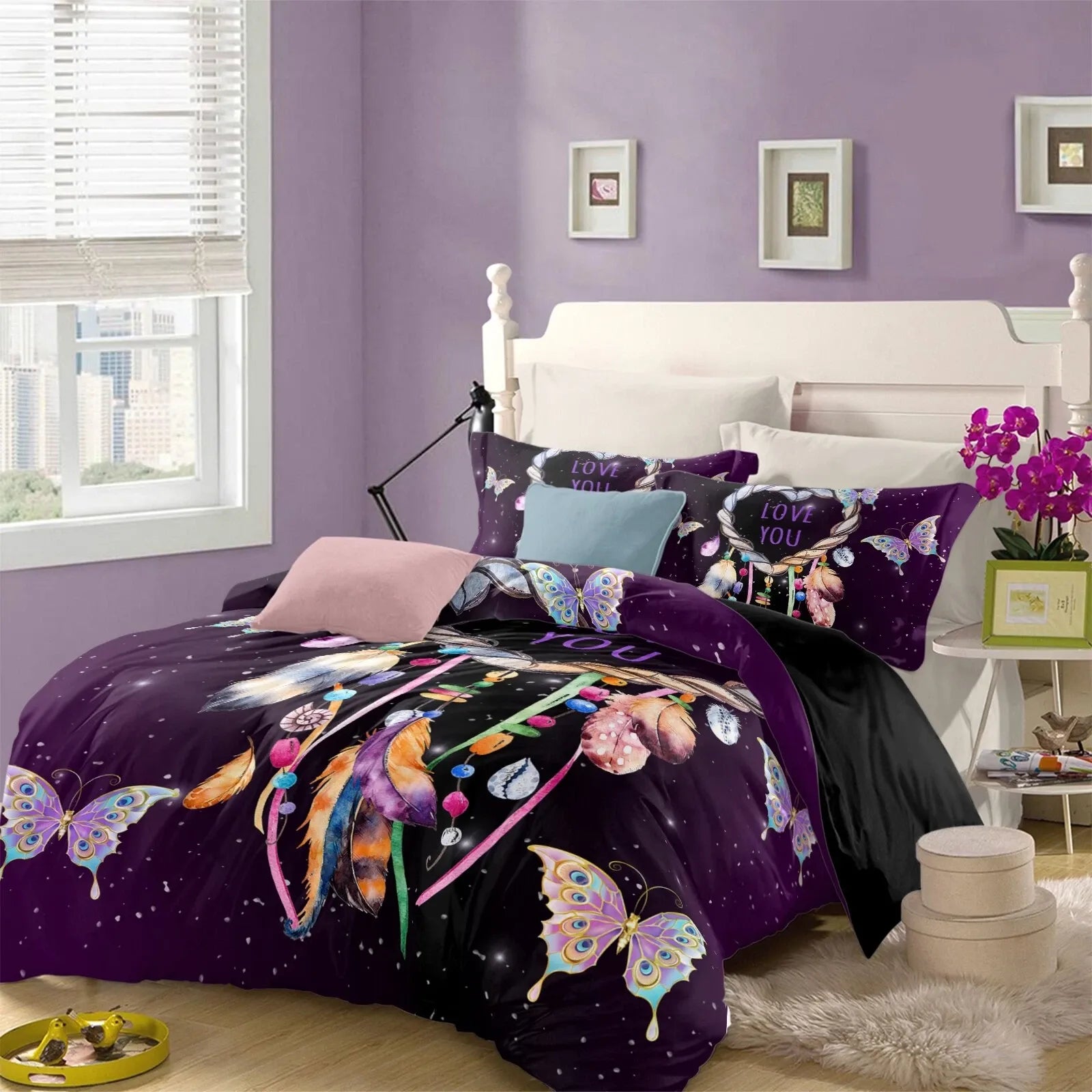 Leaf Nordic Bloomscape Quilt / Doona / Duvet Cover set