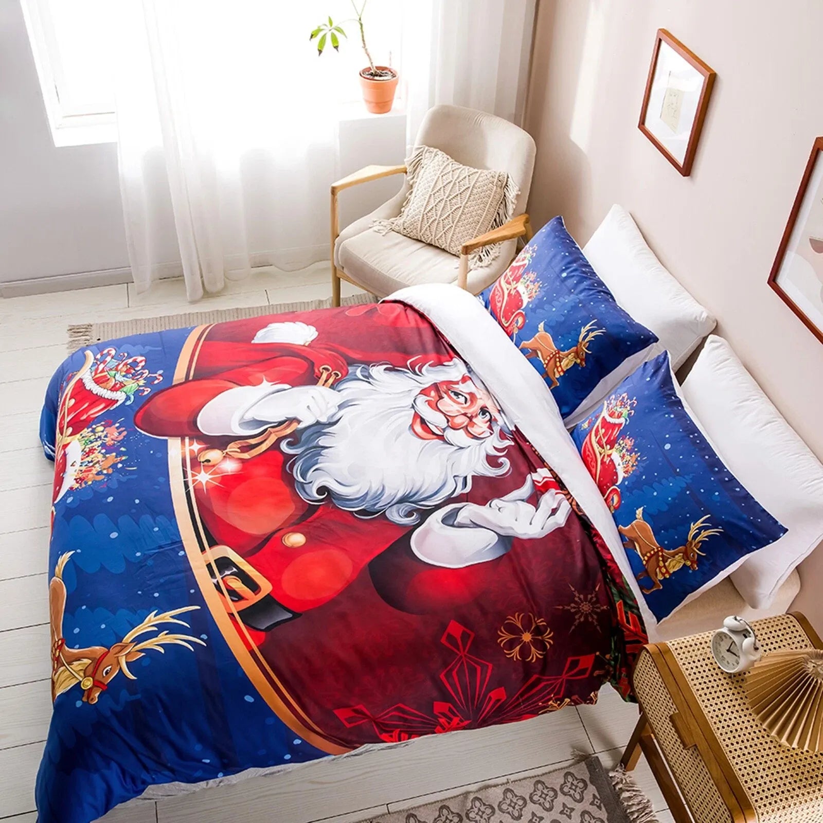 Christmas Rosaline Elegance Quilt / Doona / Duvet Cover set