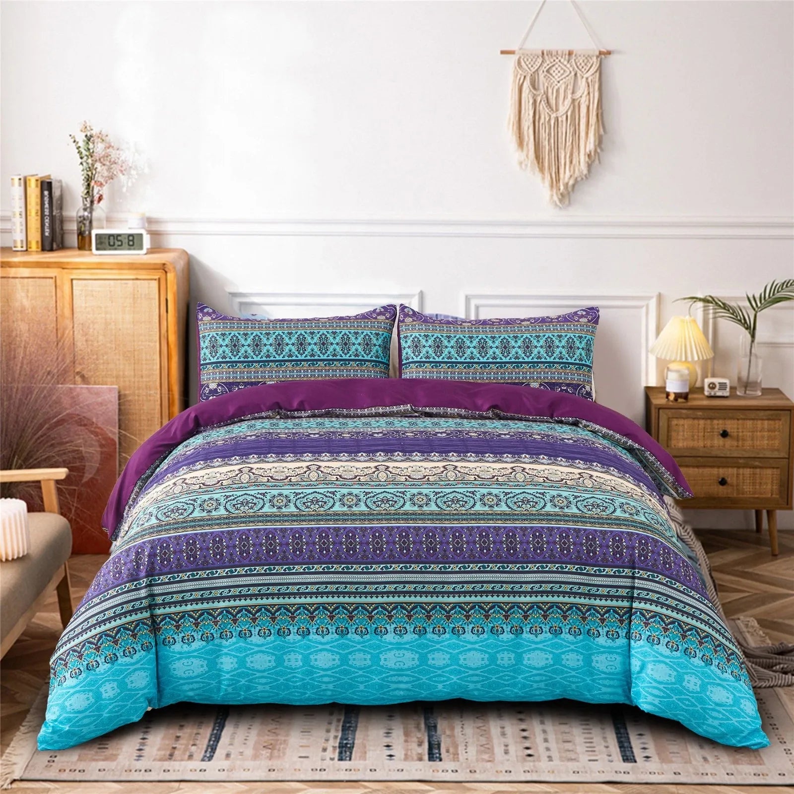Marble Stripe Palermo Gallery Quilt / Doona / Duvet Cover set
