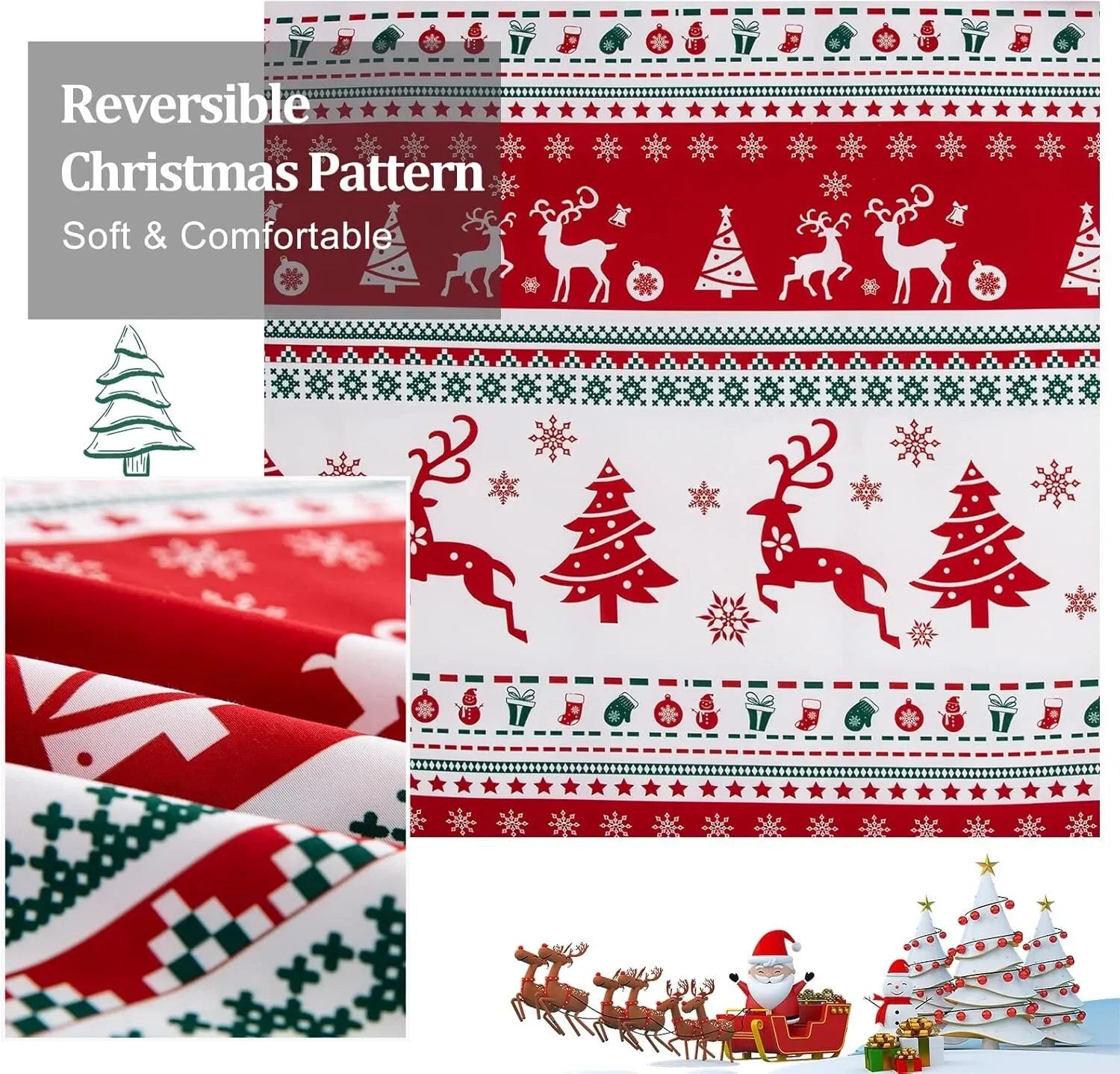 Christmas Amalfi Ivy Quilt / Doona / Duvet Cover set