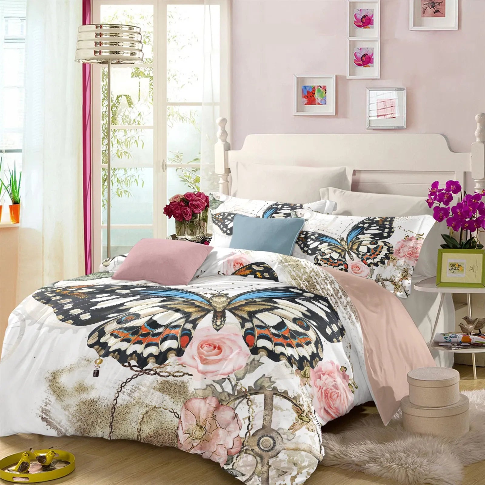 Butterfly Florence Atelier Quilt / Doona / Duvet Cover set