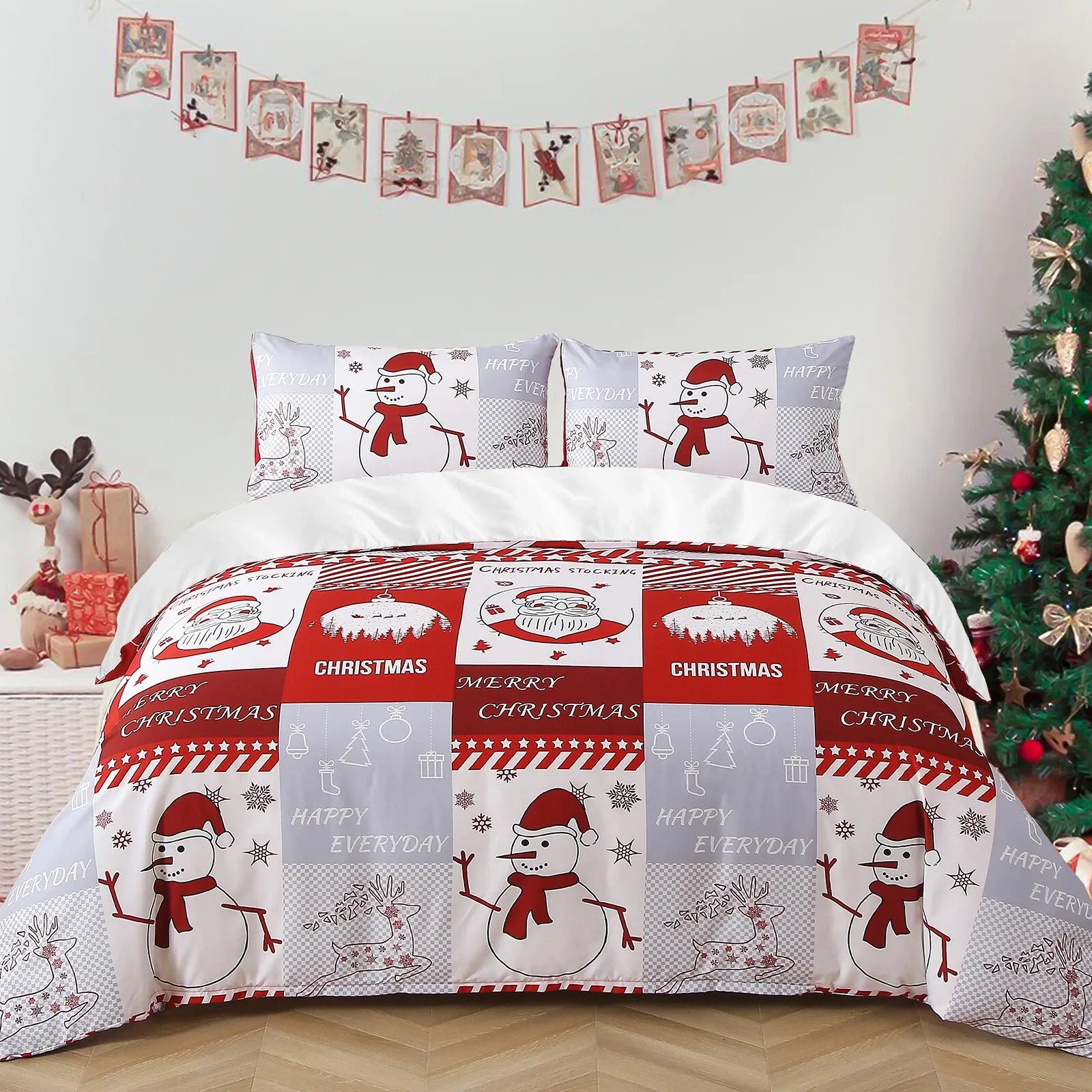 Christmas Florence Eden Quilt / Doona / Duvet Cover set