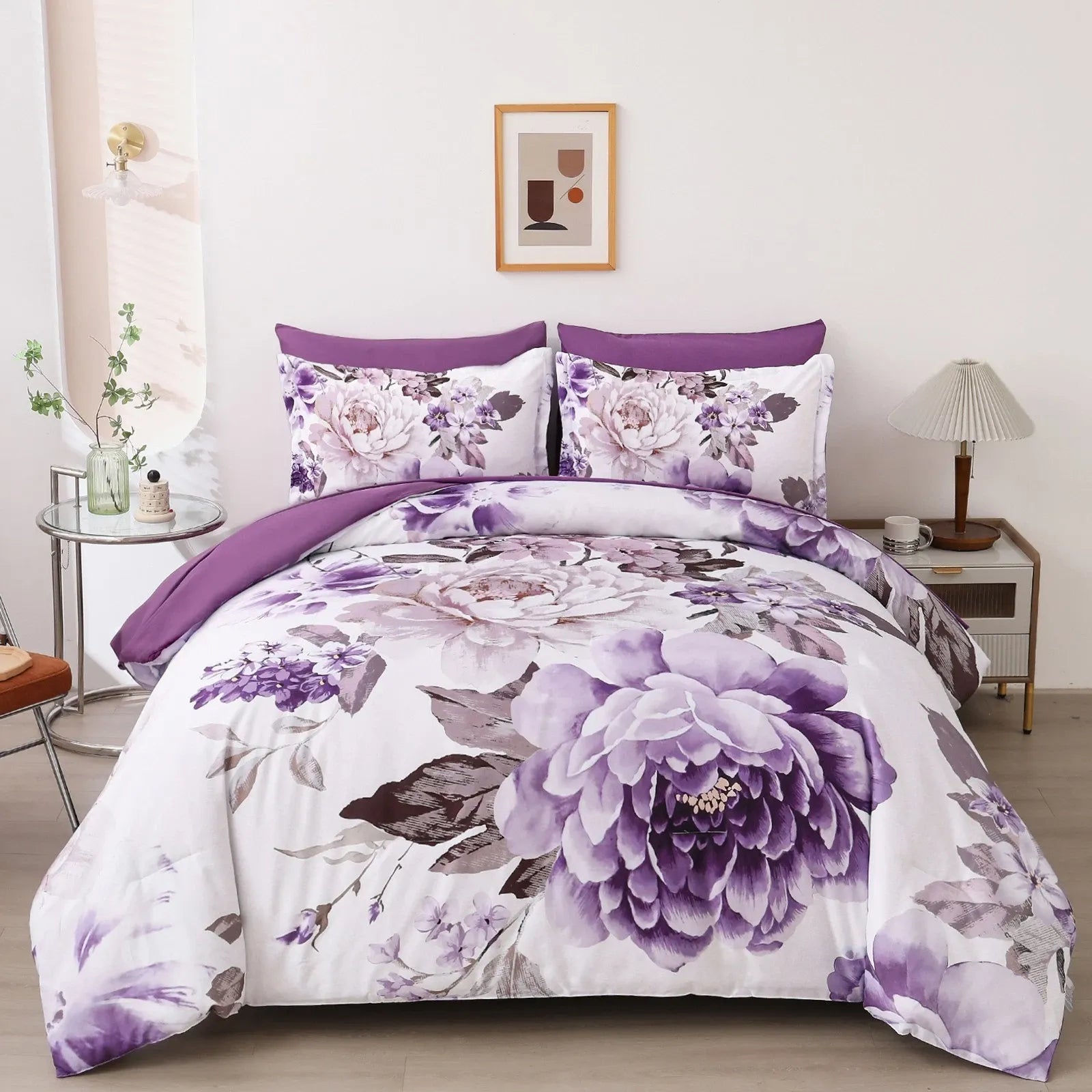 Purple Bloom Rosaline Eden Quilt / Doona / Duvet Cover set