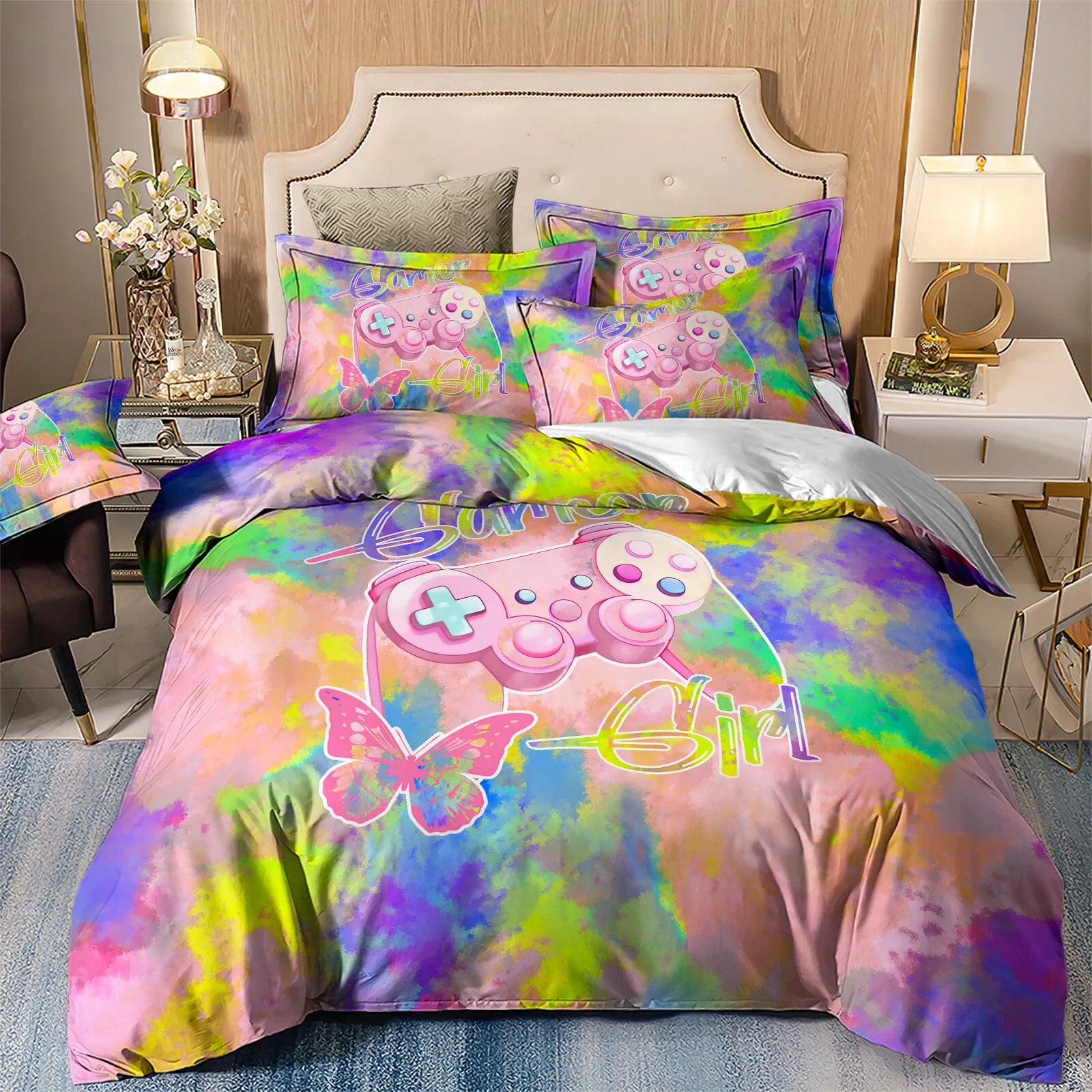 Butterfly Lumiere Elegance Quilt / Doona / Duvet Cover set