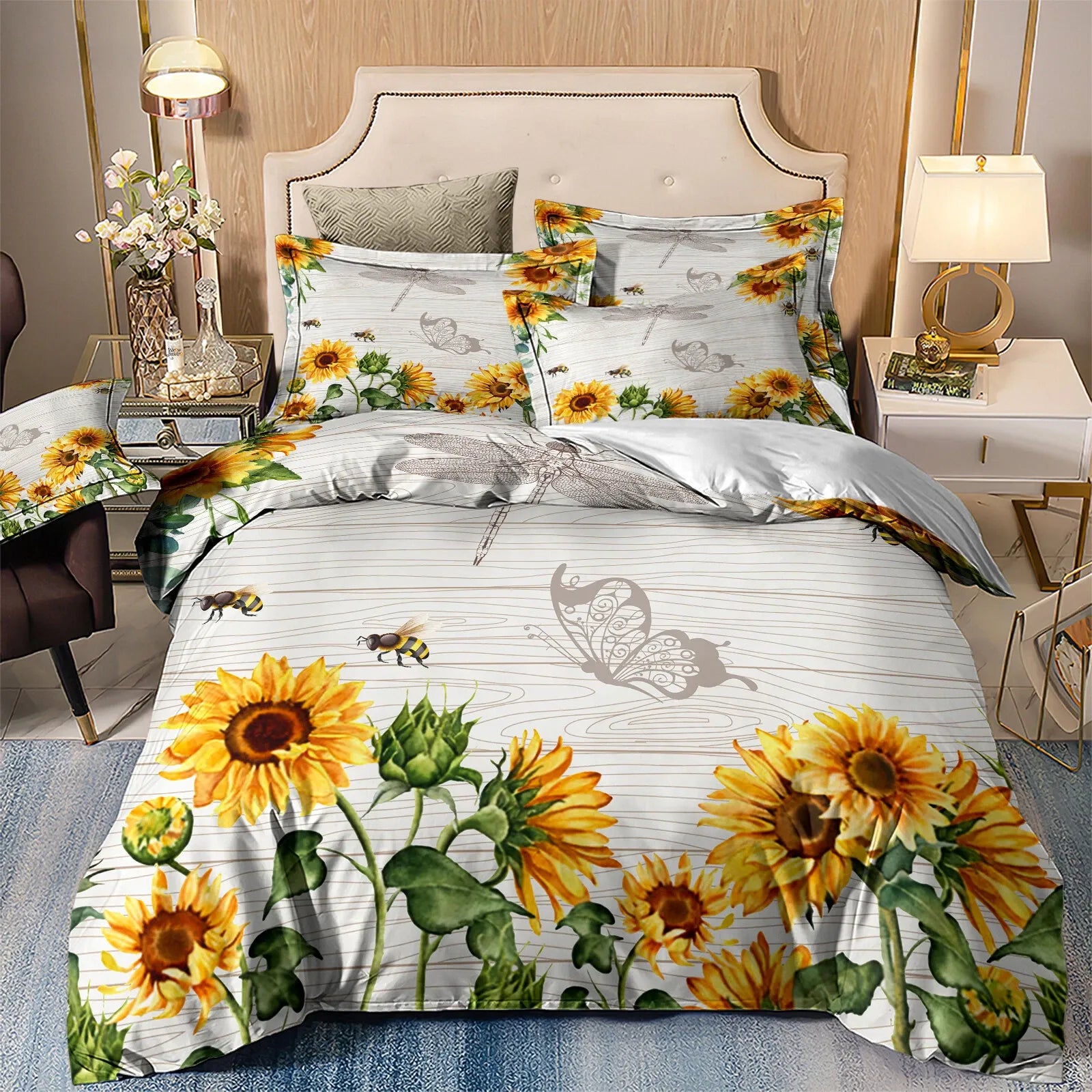 New Sabine Marigold Quilt / Doona / Duvet Cover set