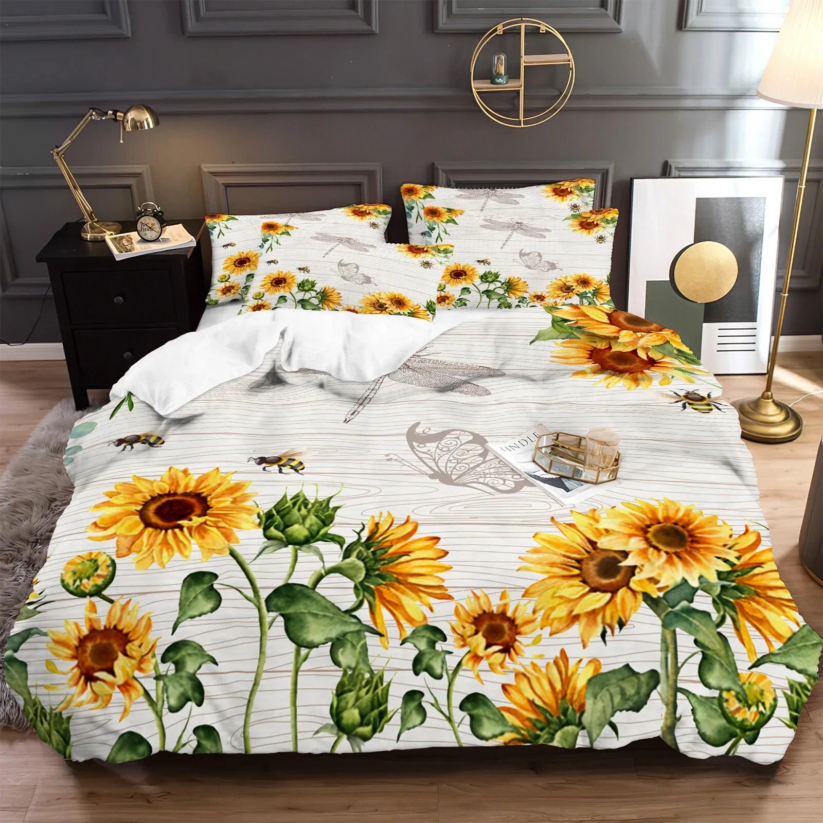 New Sabine Marigold Quilt / Doona / Duvet Cover set