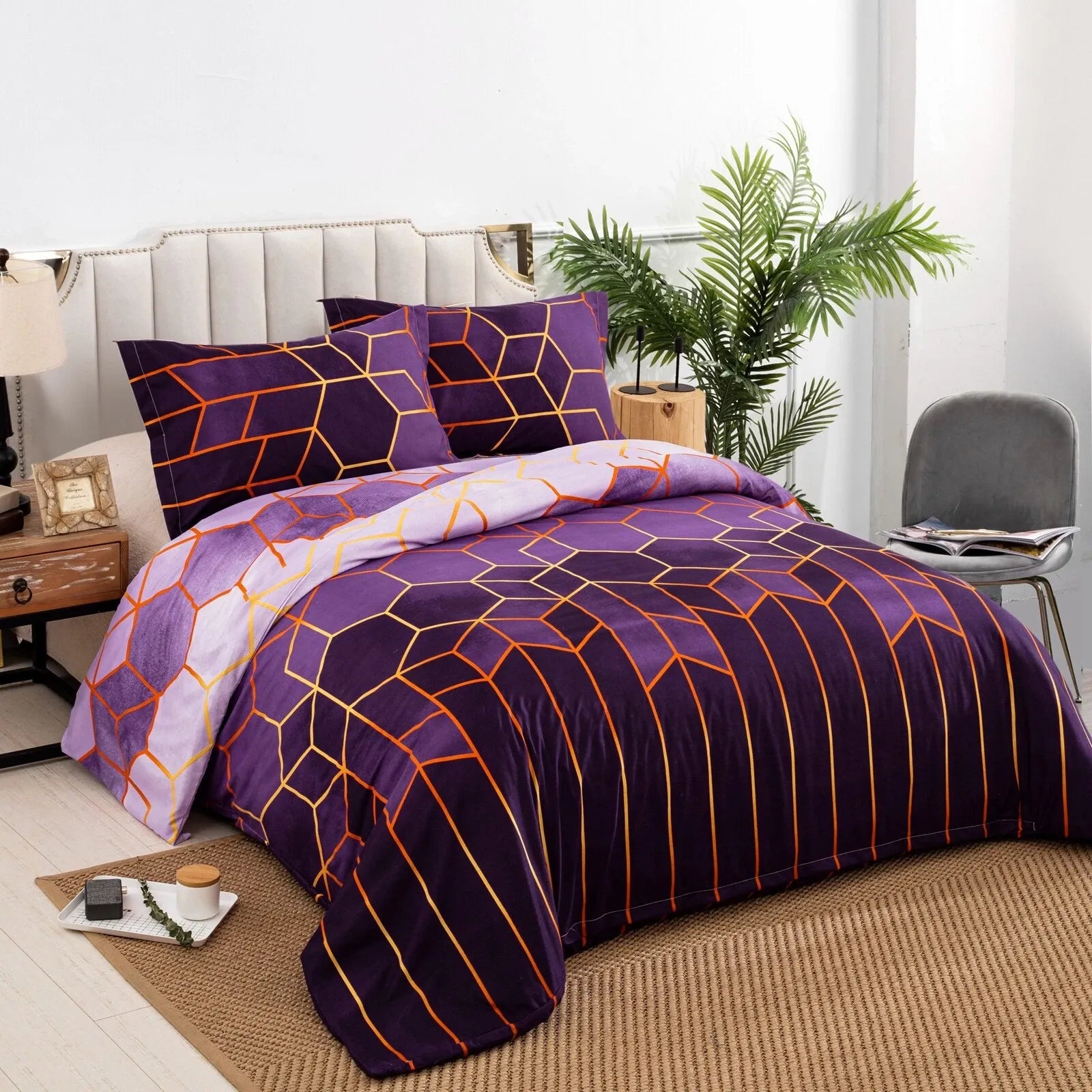 Bohemian Lumiere Dahlia Quilt / Doona / Duvet Cover set
