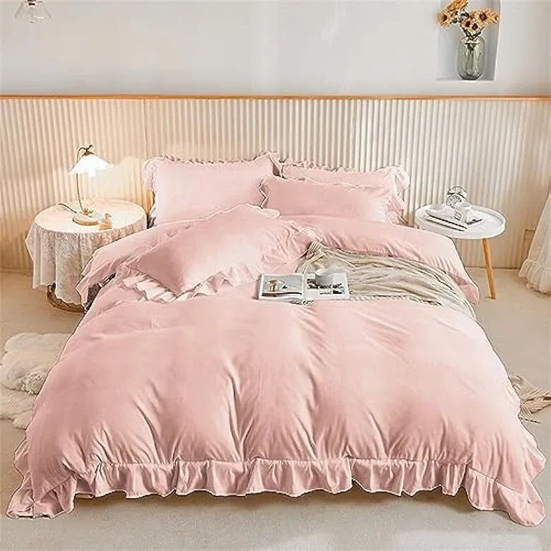 Ruffled Edge Marseille Eden Quilt / Doona / Duvet Cover set