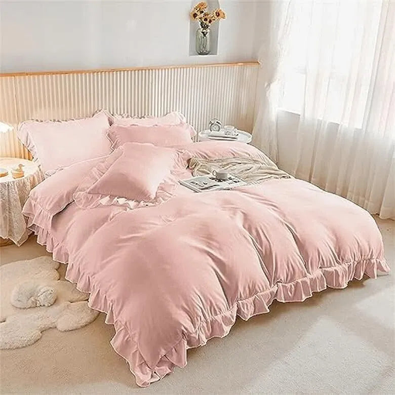 Ruffled Edge Marseille Eden Quilt / Doona / Duvet Cover set
