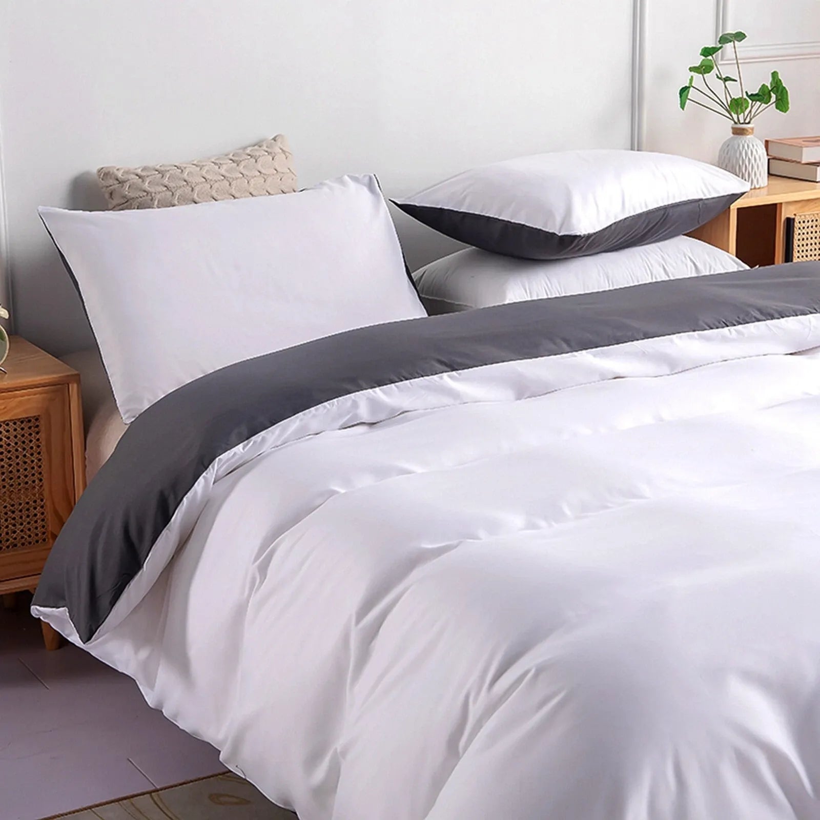 Stripe Bijou Willow Quilt / Doona / Duvet Cover set